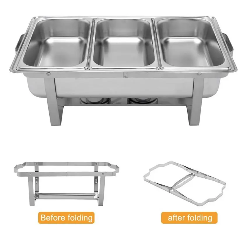 Triple Pan / 3 Divison Chafing Dish - Image 3