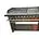 8 Burner Gas Flame Griller With 4 Burner Solid Plate