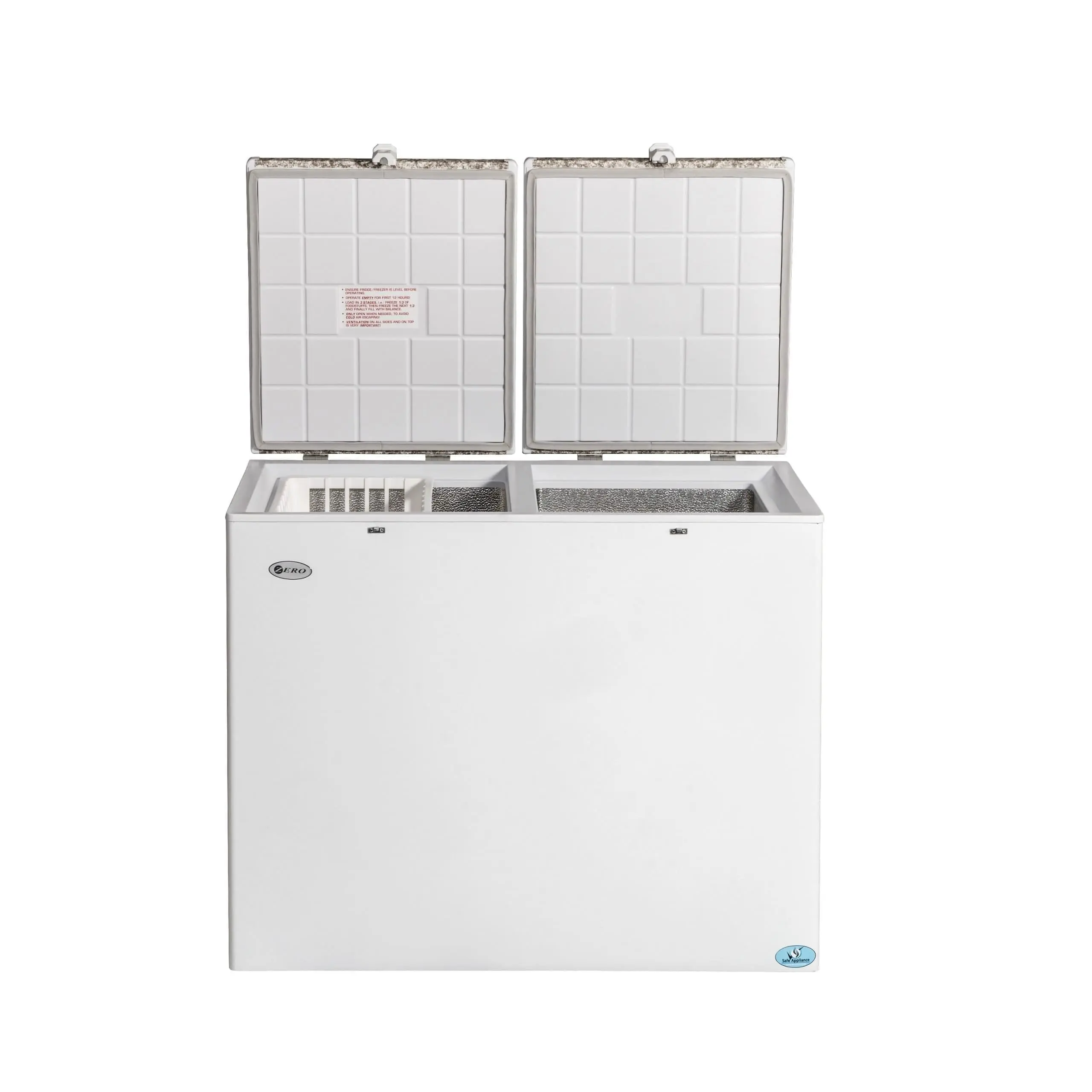 GFR260DB Zero Gas Electric Side By Side Double Bin Chest Freezer - 236L - Image 2