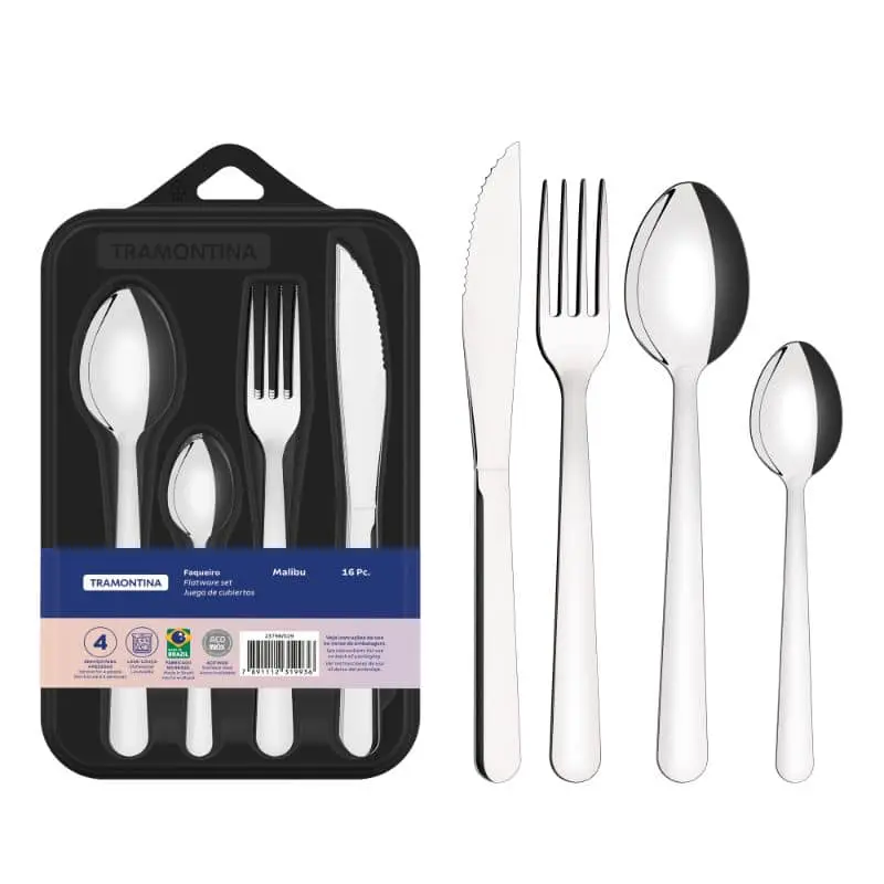 Tramontina Malibu Flatware Cutlery Set - 16PC