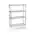 4-Tier Chrome Shelving - 1500mm x 450mm x 1800mm