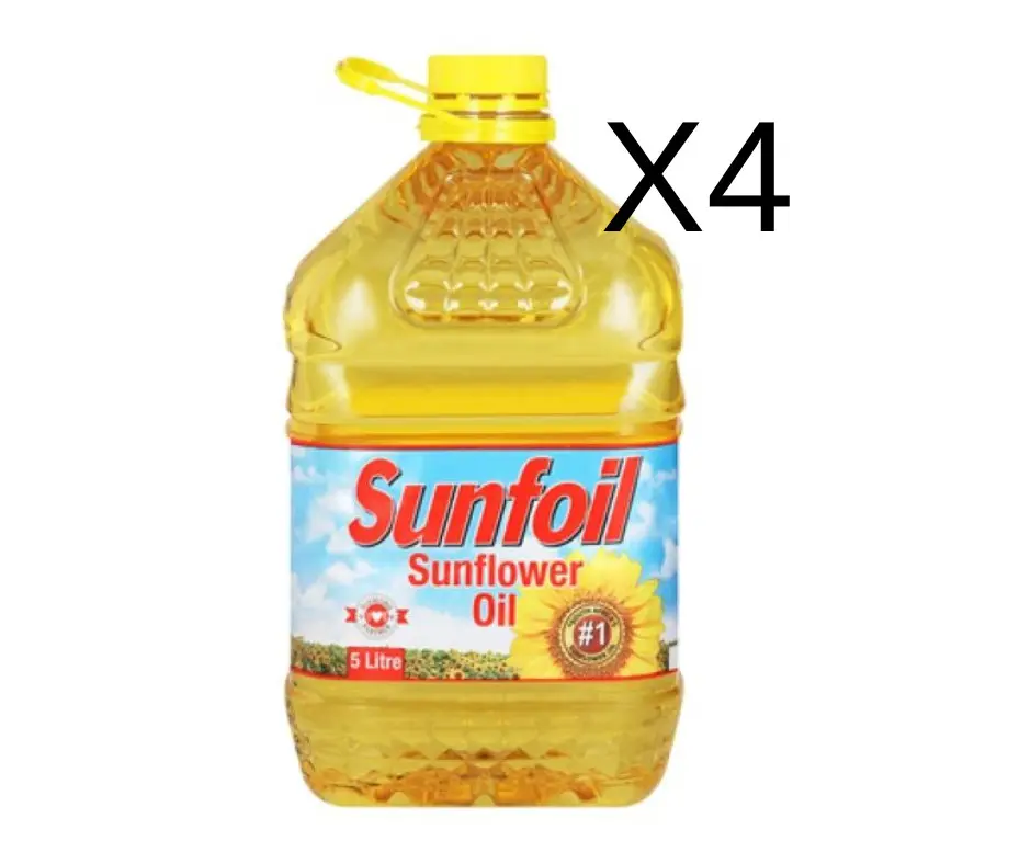 Sunfoil Cooking Oil - 5LT (4-PACK)