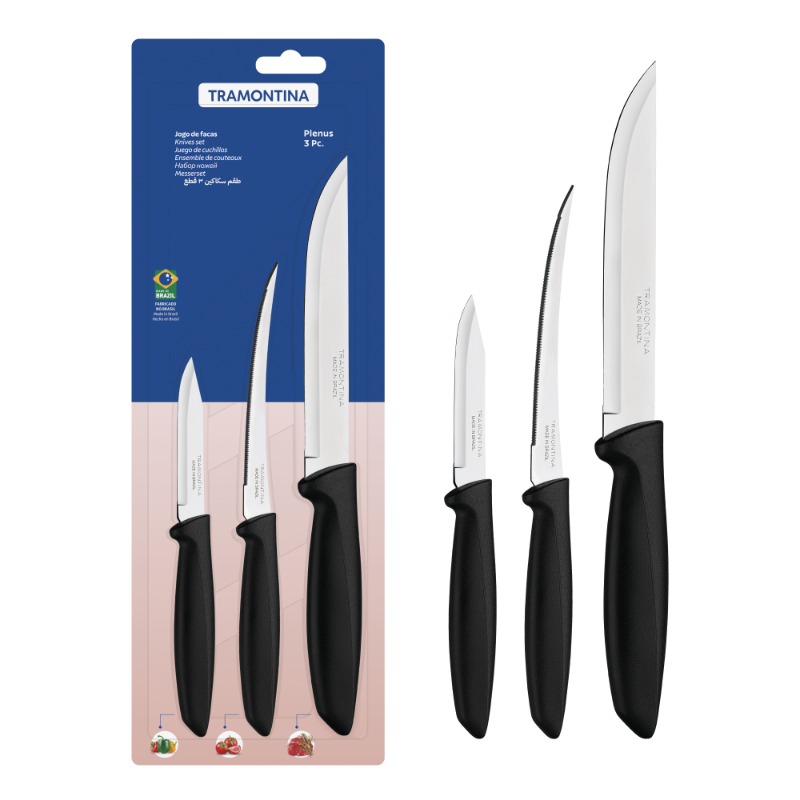 Tramontina 3pc Knives Set