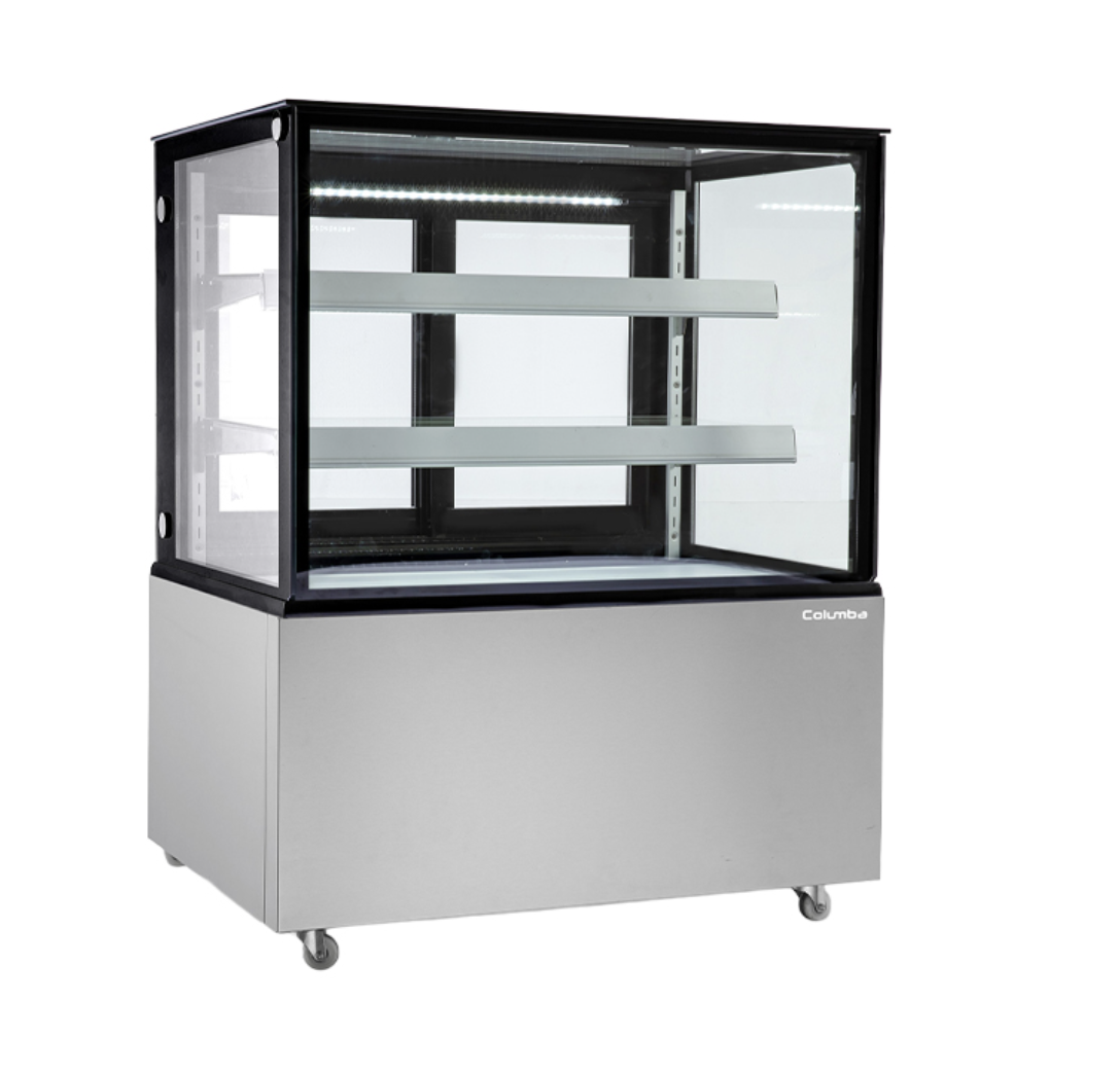 Flat Glass Display Fridge 900mm - Floor Standing