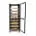 Gatto 18-Tier Black Cooling Trolley With Enclosed Doors