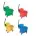 Plastic Mop Bucket & Wringer - 36Lt - VARIABLE COLOURS