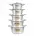 Bright Sky 10PC Aluminium Pot Set - BSK7