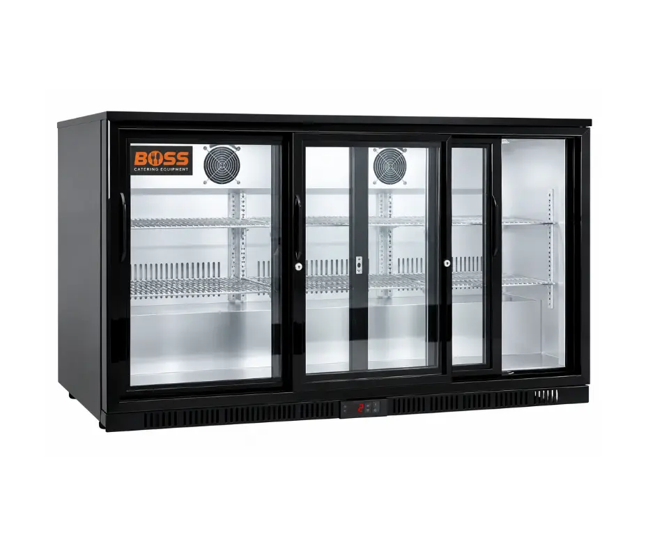 Back Bar Cooler 3 Door Fridge (Sliding)