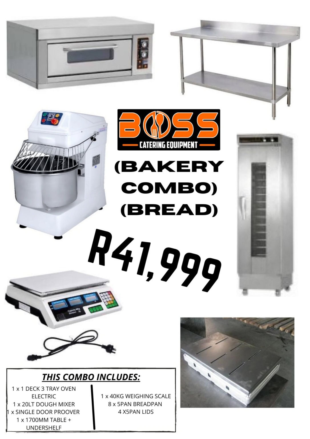 Bakery Combo Bread XL COMBO Boss Catering Equipment