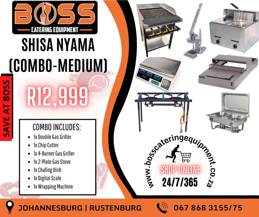 Shisa Nyama Combo (Medium) Boss Catering Equipment Best Prices!