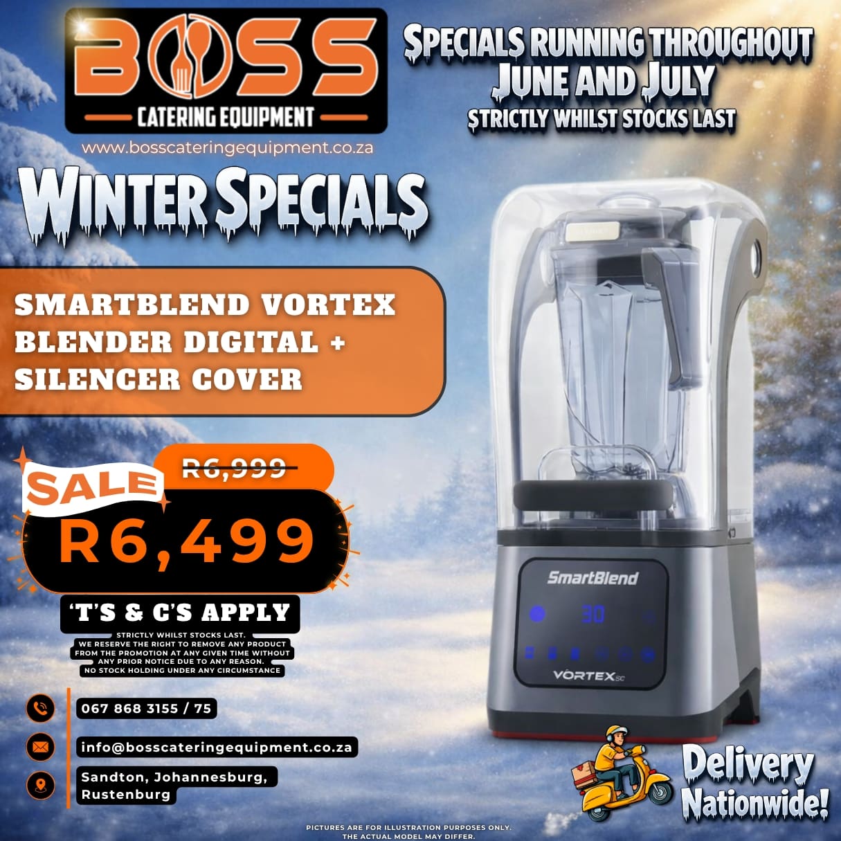 Smartblend SmartBlend Vortex Blender Digital + Silencer Cover | Boss Catering ...