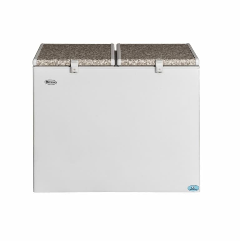 GFR260DB Zero Gas Electric Side By Side Double Bin Chest Freezer 236L