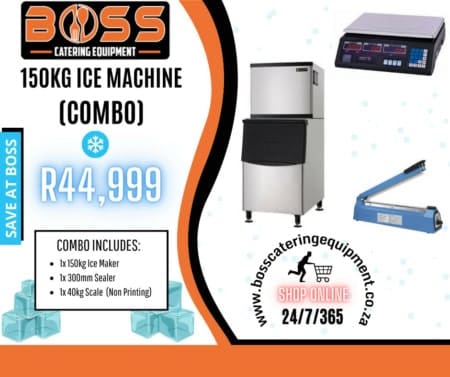 Ice Machine Combo (150kg) - Boss Catering Equipment
