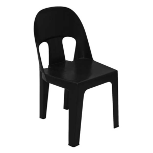 Plastic Chair - Black (X3) - Image 2