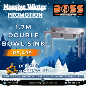 Double Bowl Sink 1700mm *WINTER SPECIAL*