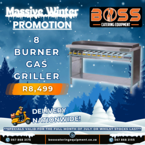 8 Burner Gas Flame Griller *WINTER SPECIAL*