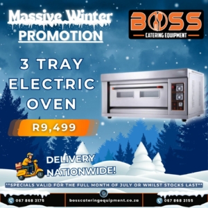 1 Deck 3 Tray Electric Baking Oven (Including Trays) *WINTER SPECIAL*