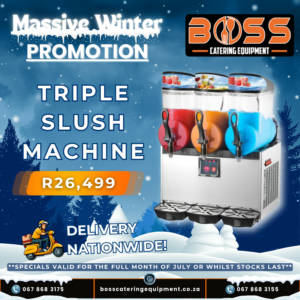 3-barrel (Triple) Slush Puppy Machine *WINTER SPECIAL*