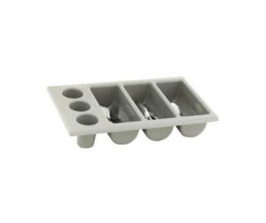 3 Division Cutlery Holder + 3 Holders- Grey