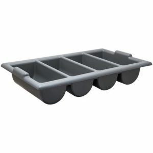 4 Division Cutlery Holder - Grey