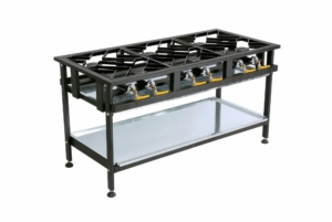 ANVIL 6-Burner Commercial Boiling Table (STAGGERED)