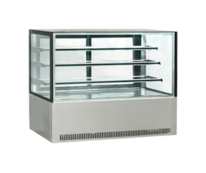 Floor Standing Pie Warmer 1500mm - FLAT/SQAURE GLASS