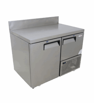 Fridgestar Underbar Cooler 1.5 Door - Steel Doors WITH Splashback