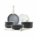 VIRAL 12-Piece Non-Stick Cookware Set With Detachable Handles – MIDNIGHT GRANITE