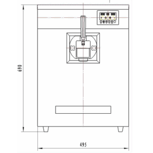 BEIQI - Soft-Serve Machine Table/Counter Top (BQ115T) - Single Flavour - Image 3