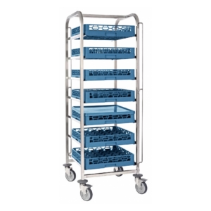7-TIER Dishwasher Basket Rack Trolley (EXCLUDING RACKS)