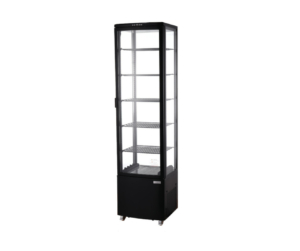 GALILEO Refrigerated Glass Display Fridge - Black