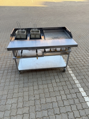 Griller Combo - Flat Top Griller + Double Gas Fryer