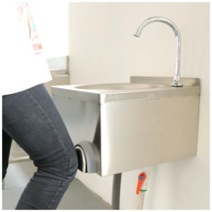 Knee Operated Hand Wash Basin - 304 S/Steel - Image 2