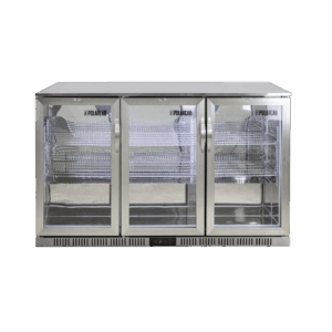 Back Bar Cooler - 3-Door Hinged (Stainless Steel) - Image 2