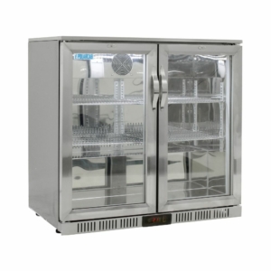 Back Bar Cooler - 2-Door Hinged (Stainless Steel)
