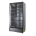 PolarCab Black Double Glass Door Upright Fridge